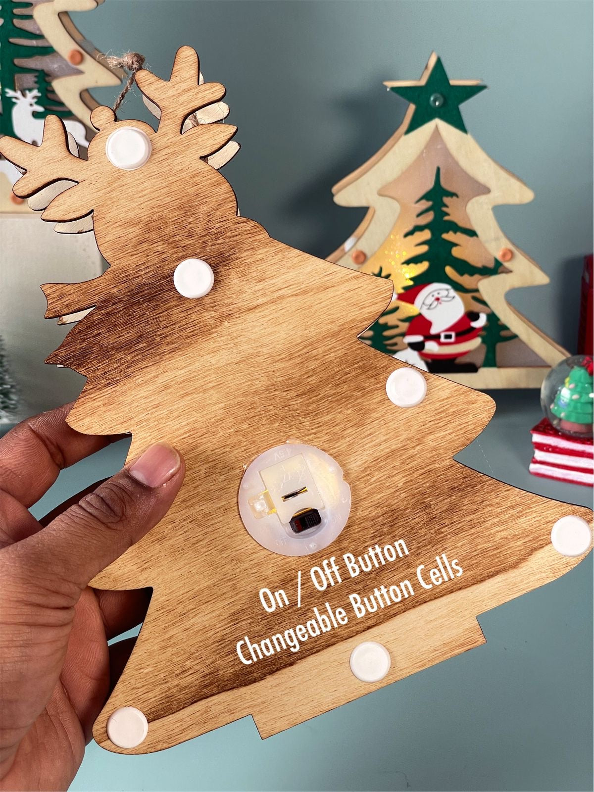 Christmas Special LED Wooden Decoration / Display/ Hangingš