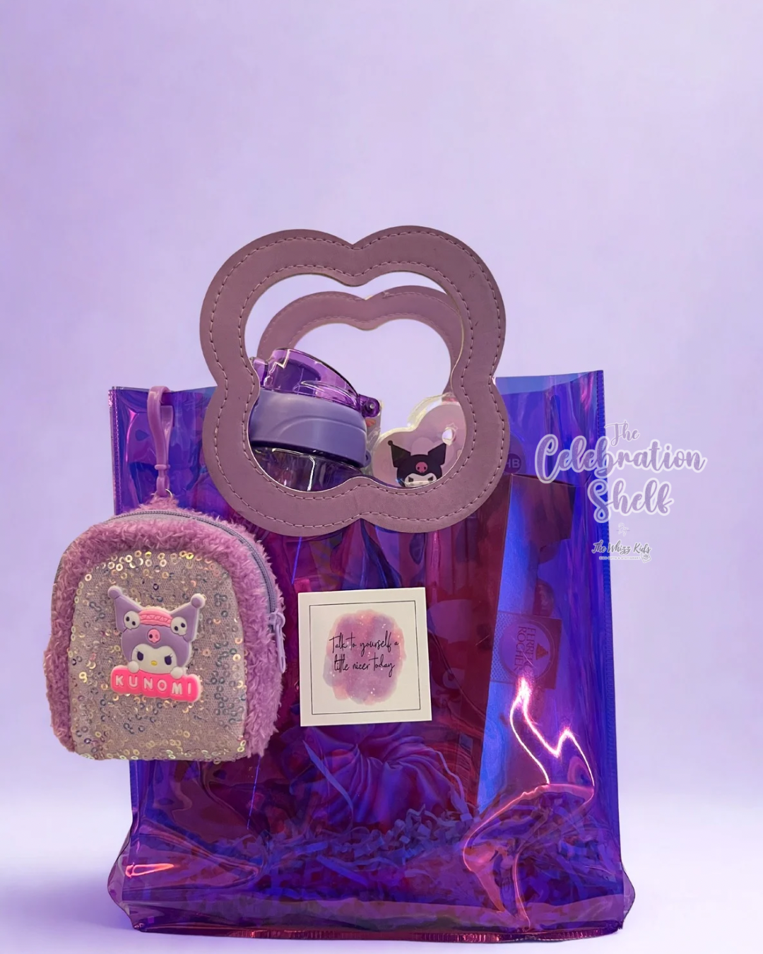 Kuromi Gift Hamper for Girls | Purple Themed Rakhi Special 2025 | Kawaii Stationery, Chocolates & DIY Set