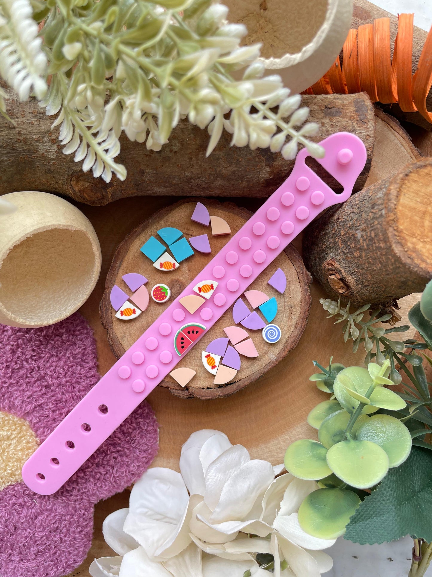 π Colourful Puzzle Lego Wrist Band Rakhi β Limited Edition Silicone Rakhi for Kids