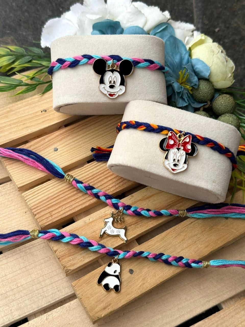 LK-01 ๐ Super Cute Character Charm Rakhis for Kids โ Unicorn, Superhero, Rainbow & More (New 2025 Themes)