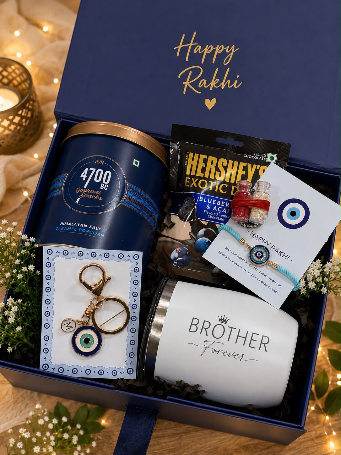 HB- 04 Personalised Rakhi Hamper for Brother | Premium Raksha Bandhan Gift Box | Personalized Gift Hamper