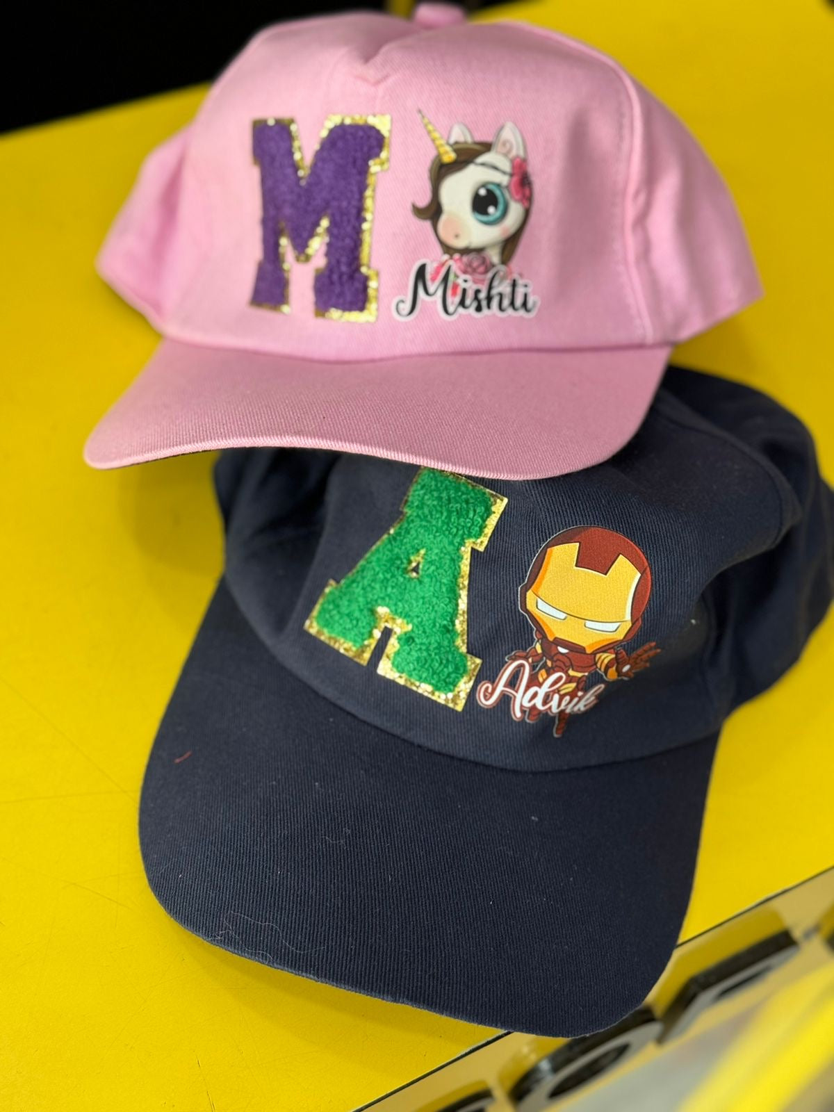 Personalized Caps for Kids – Custom Themes & Initials