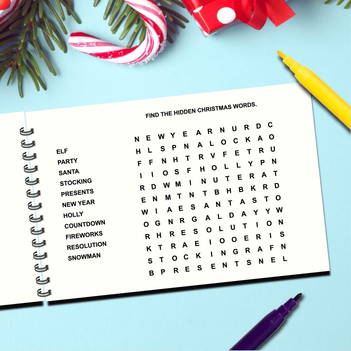Personalized Christmas Coloring Book