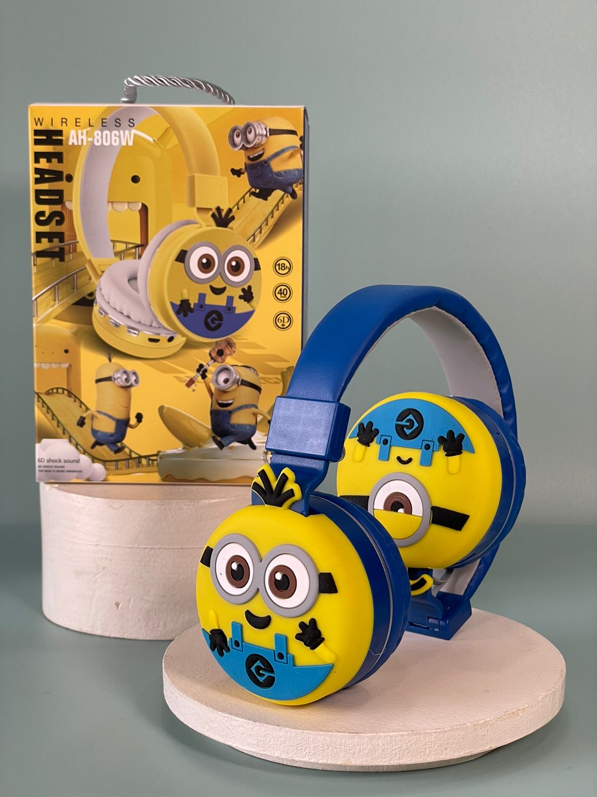 Disney-Themed Wireless Bluetooth 5.1 Headphones for Kids & Teens – Stereo Sound, Gift-Ready Packaging