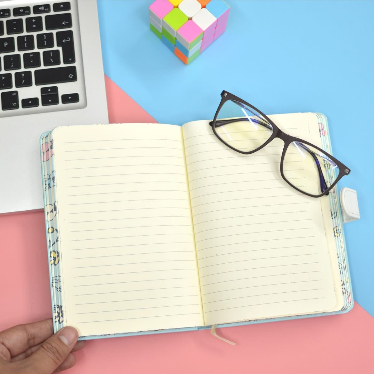 Fancy Unicorn Magnetic Flip Notebook/ Dairy/ Planner A5 Size