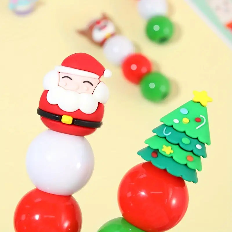High-Quality Fibre Tip Highlighter with Cute Christmas Lids