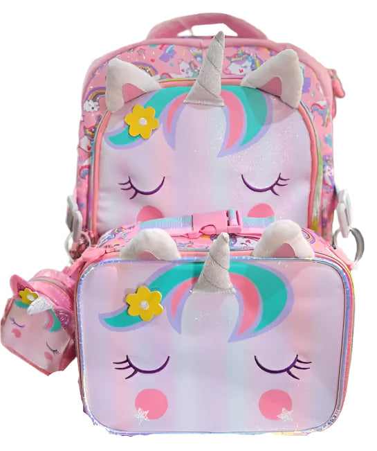 Luxury 3-Piece Vest Brand Backpack Set with Small Pouch, Backpack & Lunch Bag - Stylish & Durable School Set for Kids in India