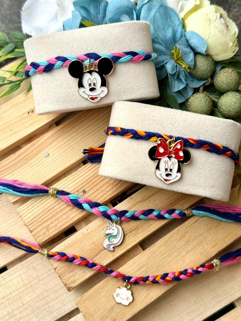 LK-01 ๐ Super Cute Character Charm Rakhis for Kids โ Unicorn, Superhero, Rainbow & More (New 2025 Themes)