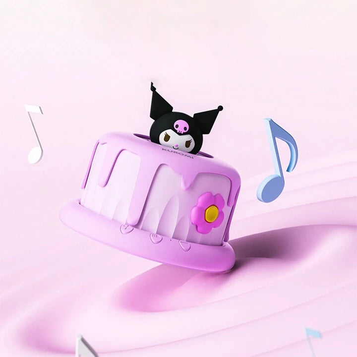 Sanrio Cake-Shaped Kuromi Bluetooth Speaker โ Cute Wireless 5W Speaker for Gifting & Decor (1200mAh, Bluetooth 5.0)