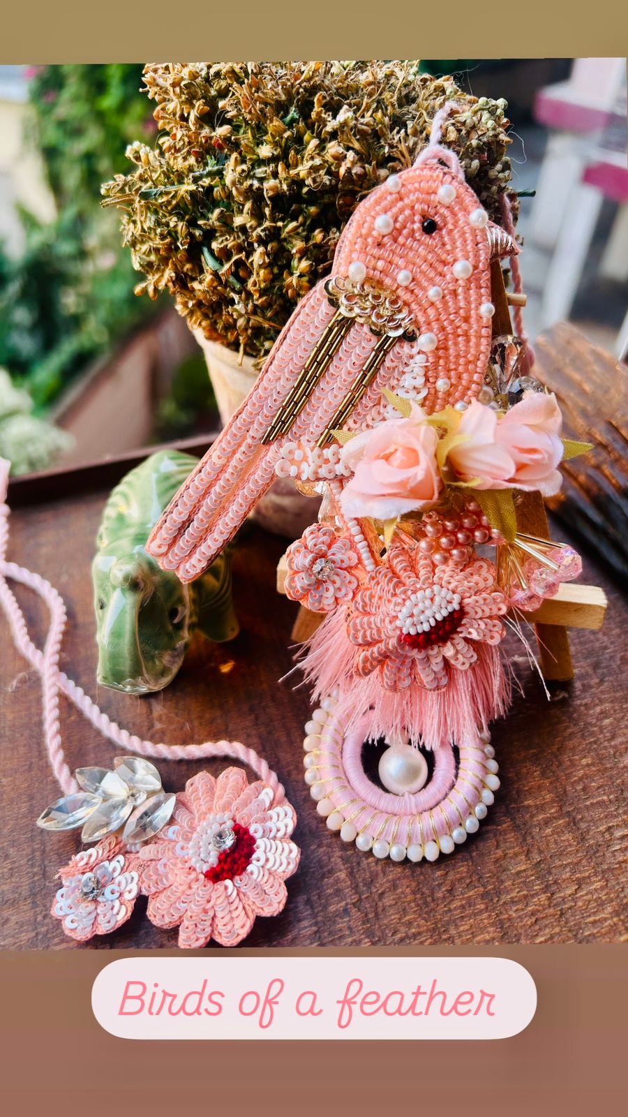 N-28 ✨ Designer Bird Lumba with Heavy Rakhi – Bhaiya Bhabhi Rakhi Set 2025 (Assorted Colours)