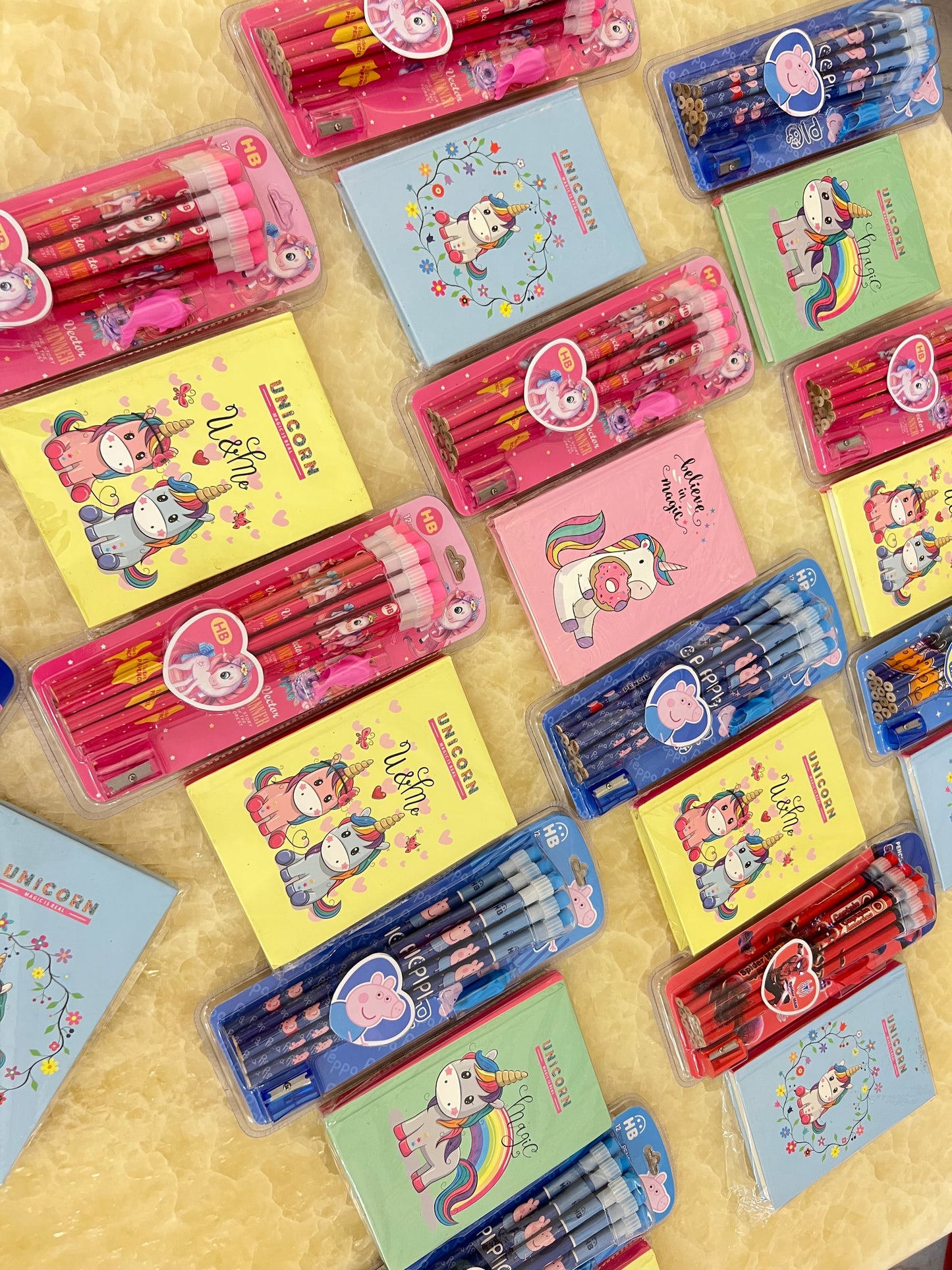 Unicorn Love/ Space Explorer Theme Hardbound Mini Diary- A7 size