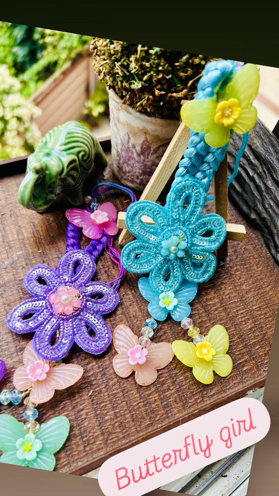 N-30 🦋 Cute Butterfly Lumba for Bhabhi & Teen Girls – Designer Rakhi 2025 (Assorted Colours)