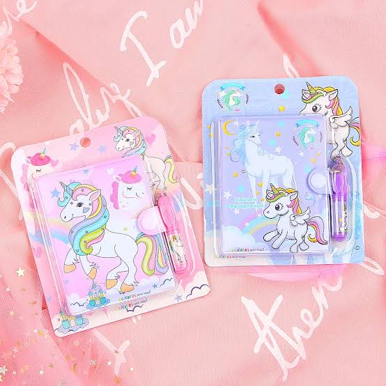 Unicorn Pocket Diary & Pen Set – Cute Gift for Kids & Unicorn Fans