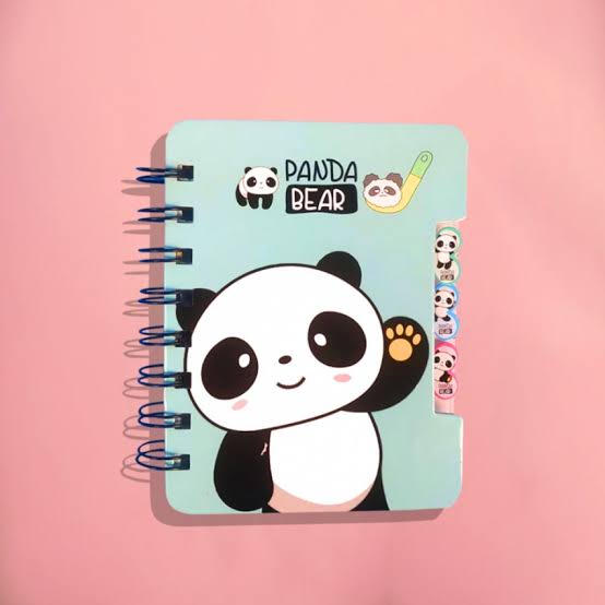 Kawaii Panda Diary – A6 Size with Ruled Sheets & Dividers for Kids & Teens