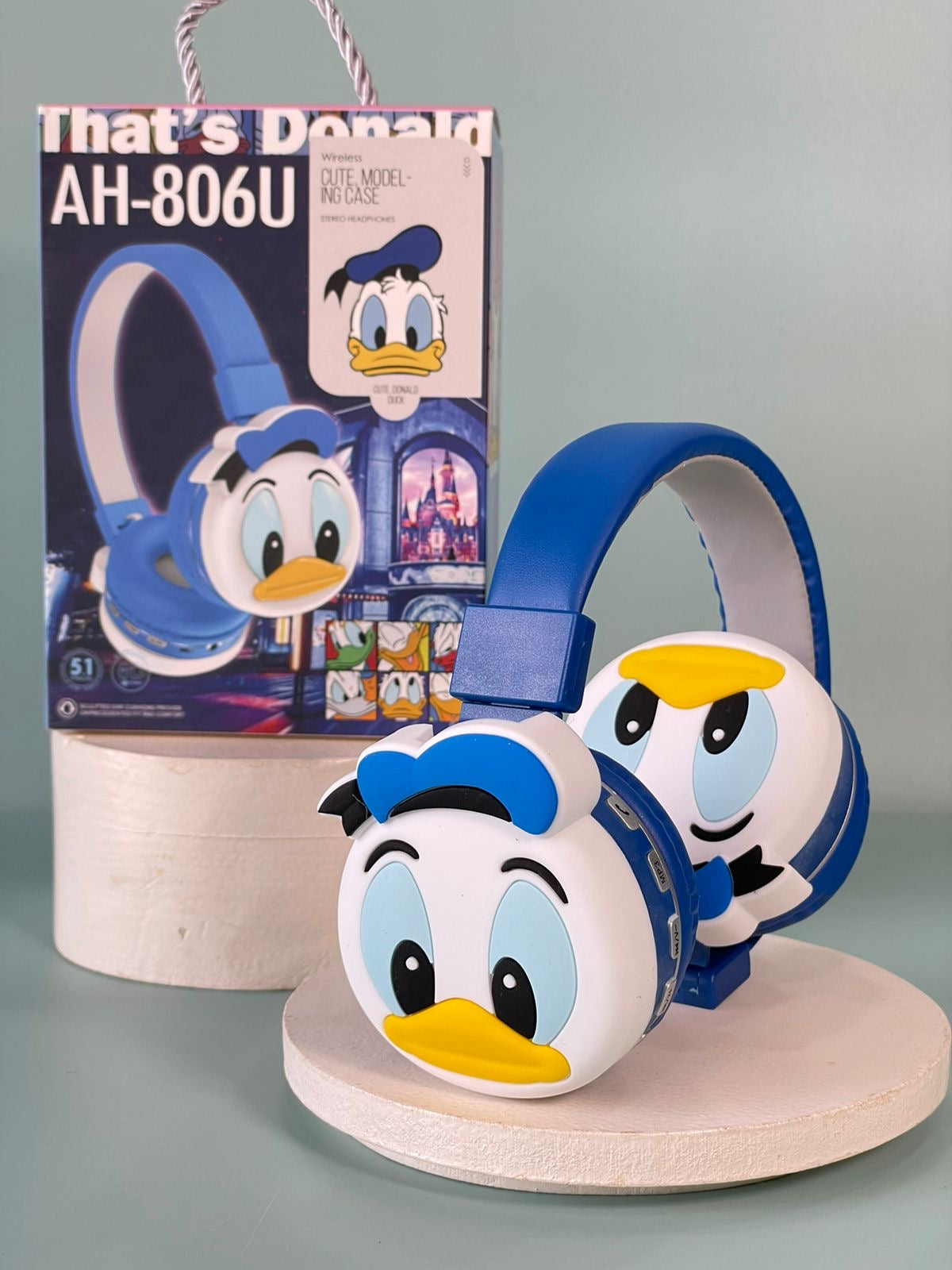Disney-Themed Wireless Bluetooth 5.1 Headphones for Kids & Teens – Stereo Sound, Gift-Ready Packaging
