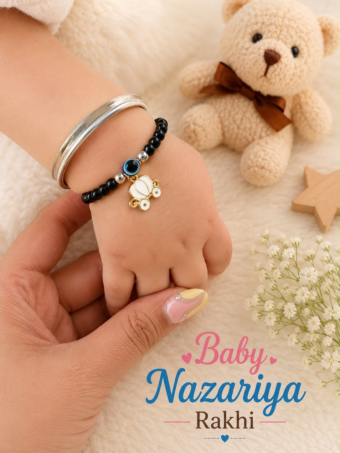 SK Baby Nazariya Rakhi | Evil Eye Nazariya Rakhi for Newborns, Infants & Toddlers | Kids Rakhi 2026