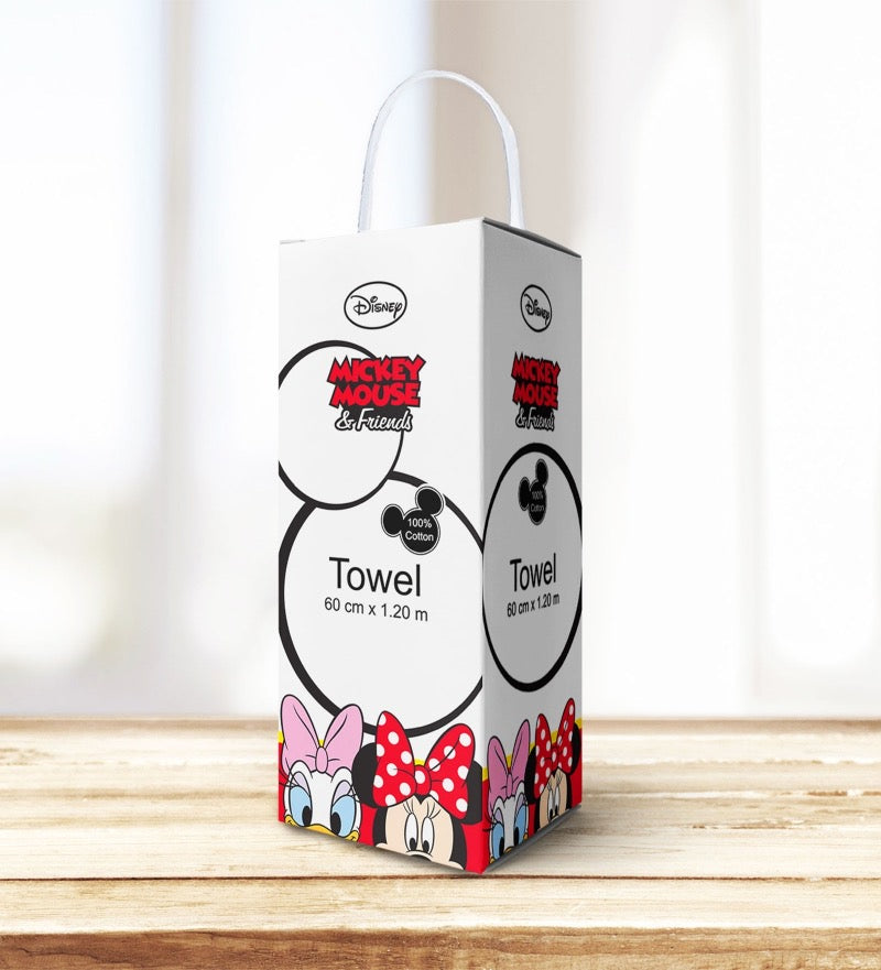 Disney Kids' Towels - Soft Cotton with Digital Print (Up to 6 Years)