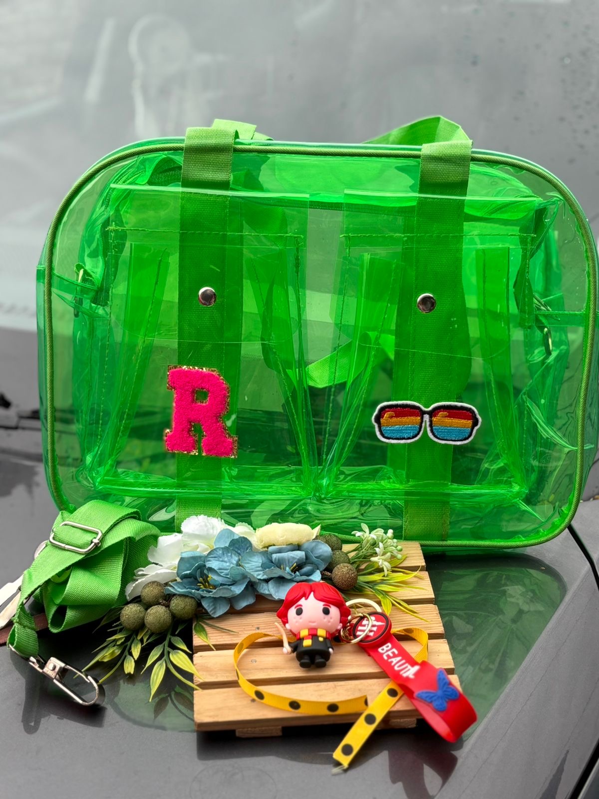 Premium Quality Double Pocket Multipurpose Jelly Neon Bags β With Rakhi Gift Combo