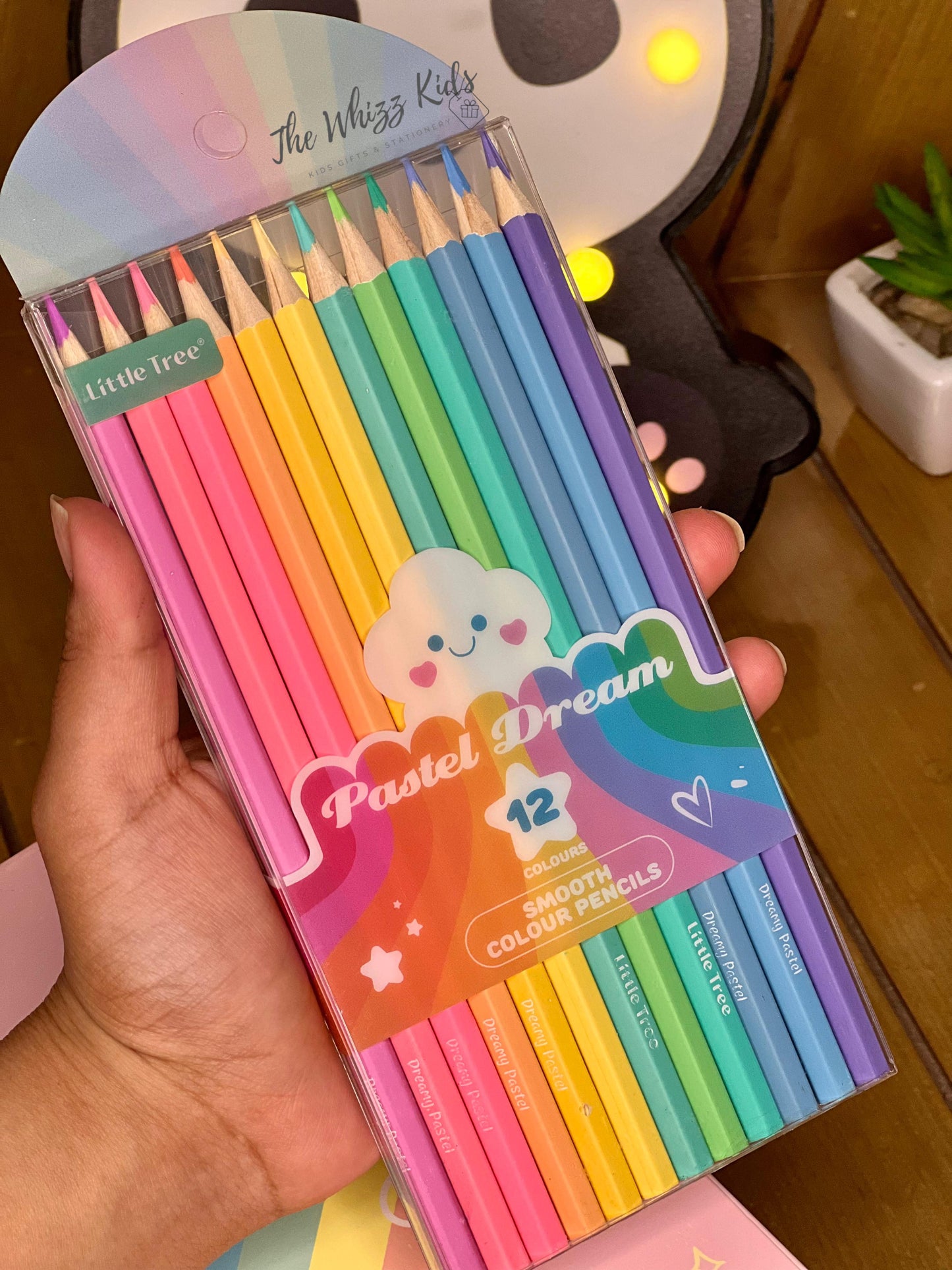 Little Tree Pastel Dream Rainbow Pencil Colors â 12 Smooth Shades
