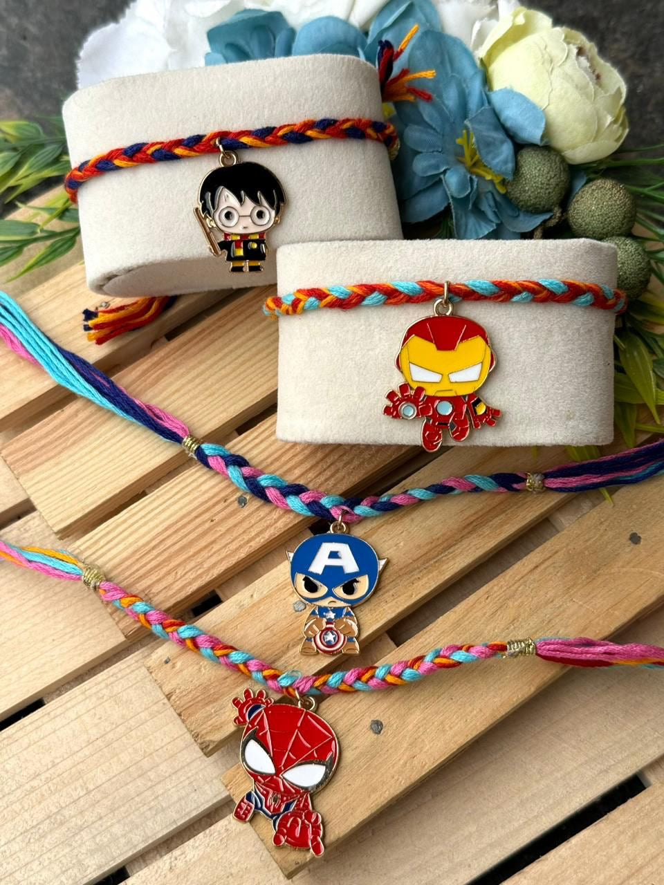 LK-01 ๐ Super Cute Character Charm Rakhis for Kids โ Unicorn, Superhero, Rainbow & More (New 2025 Themes)