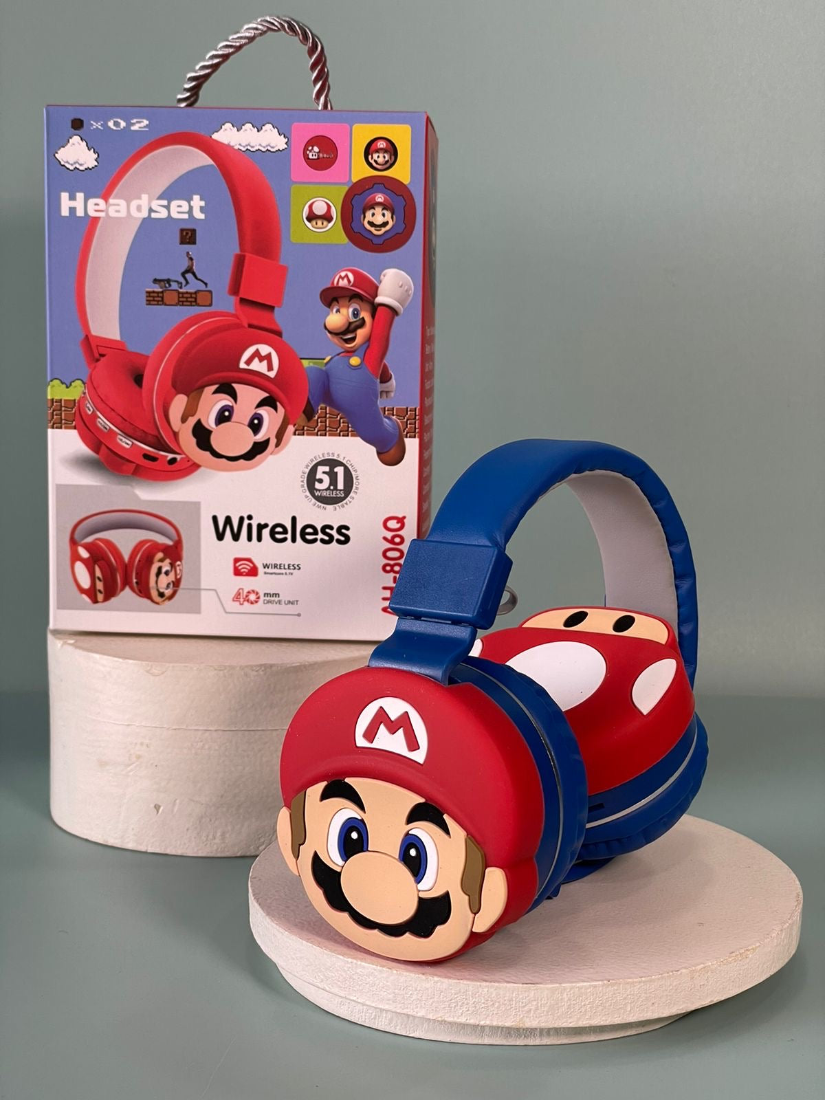 Disney-Themed Wireless Bluetooth 5.1 Headphones for Kids & Teens – Stereo Sound, Gift-Ready Packaging
