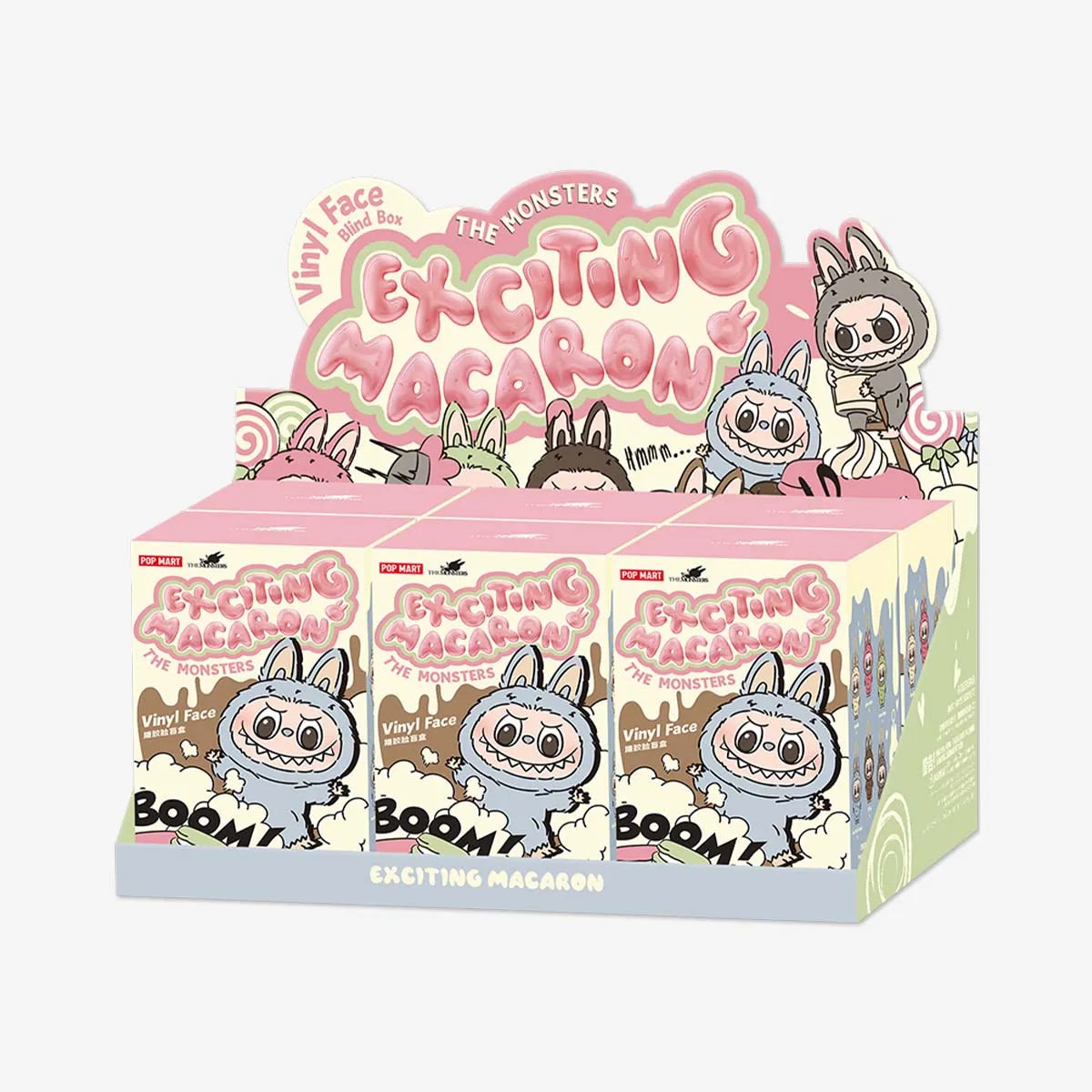 Pop Mart The Monsters Labubu Exciting Macaron Vinyl Face Blind Box Collectible Figure - Limited Edition