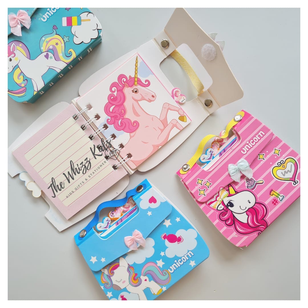 Unicorn Lockable Briefcase Diary – A6 Size Ruled Notebook for Kids & Gifting