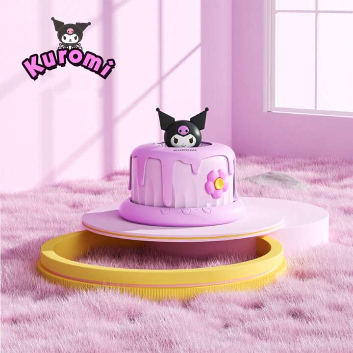 Sanrio Cake-Shaped Kuromi Bluetooth Speaker โ Cute Wireless 5W Speaker for Gifting & Decor (1200mAh, Bluetooth 5.0)