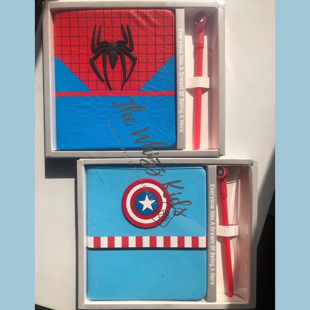 Favourite Character Diary & Pen Gift Set – For Batman and Peppa Pig Lovers