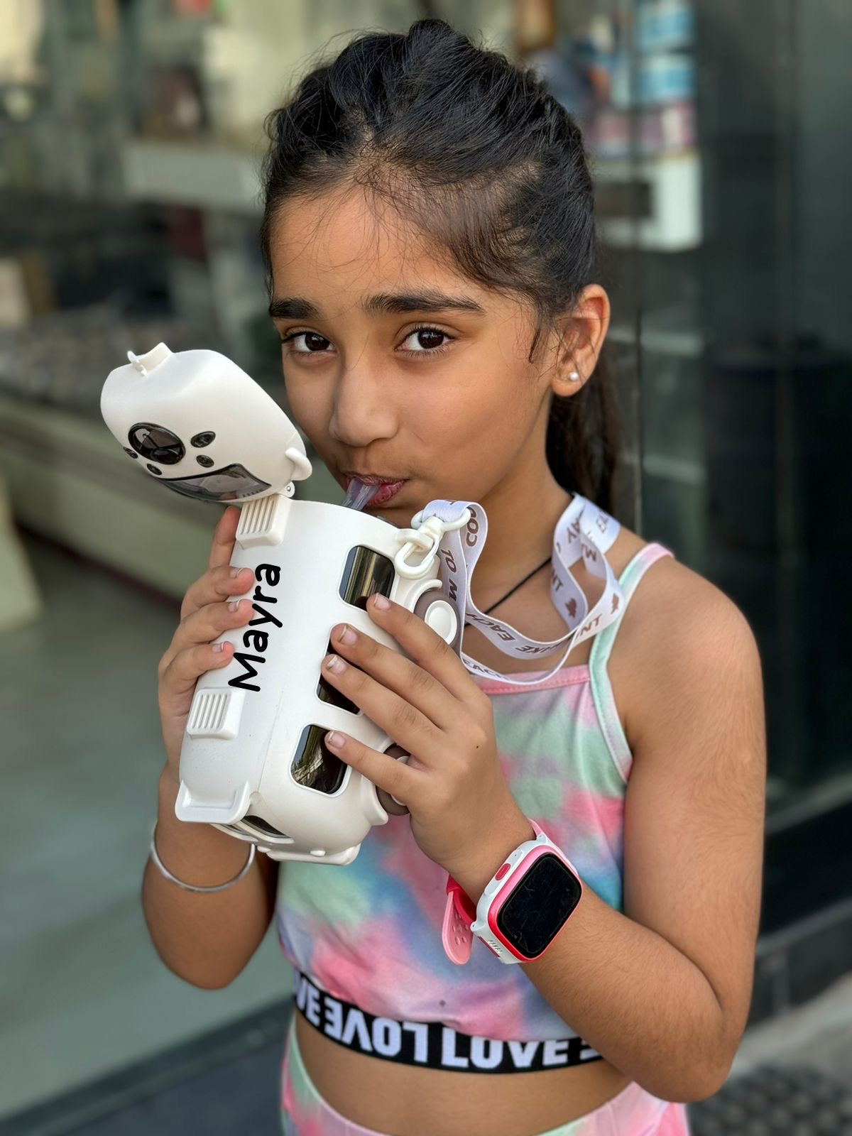 Kids Bus Sipper Bottle β 500ml BPA-Free Water Bottle with Strap | Online India
