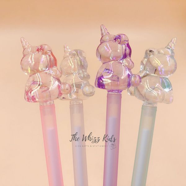 Crystal Unicorn Gel Pen with LED Light – Perfect for Kids’ Hampers and Gifting