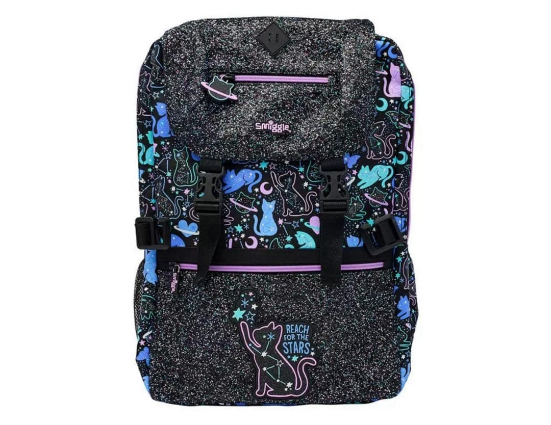 Limitless Foldover Attach Smiggle Backpack for Kids – 4 Zipped Compartments, 15-Inch Laptop Compartment & Clip-On Lunchbox Strap – School & Travel Bag in India