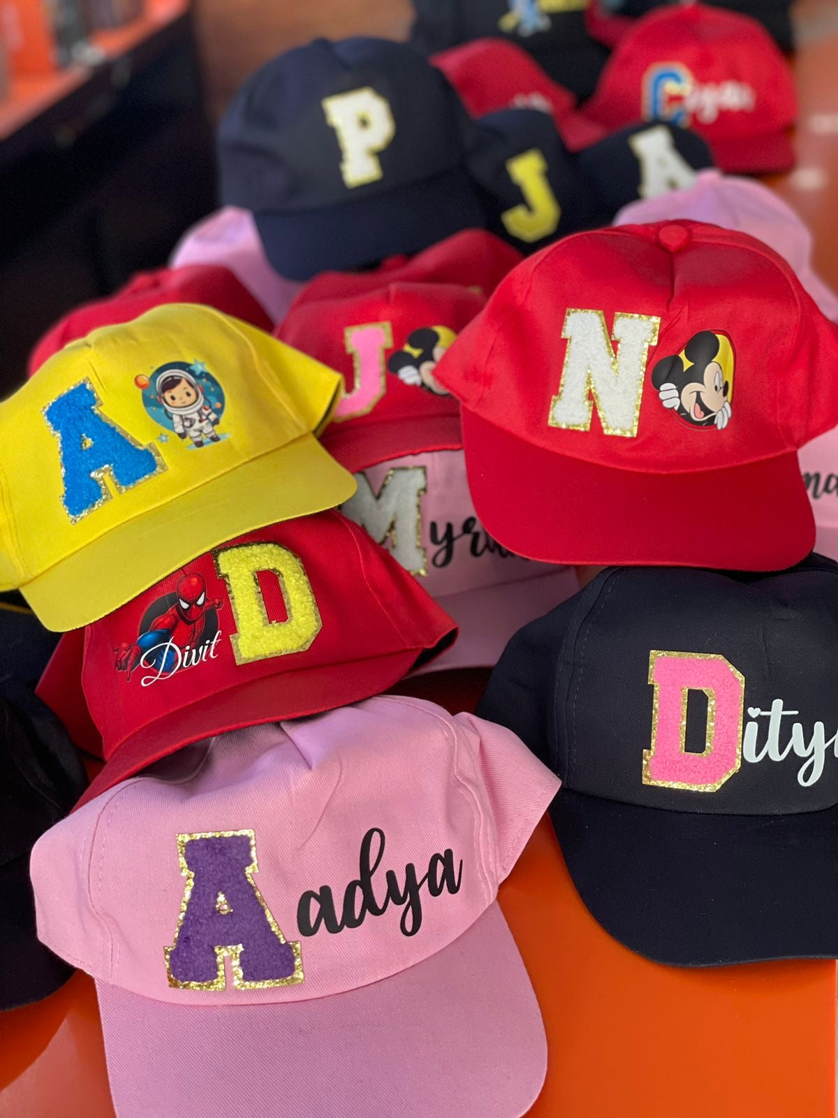 Personalized Caps for Kids – Custom Themes & Initials