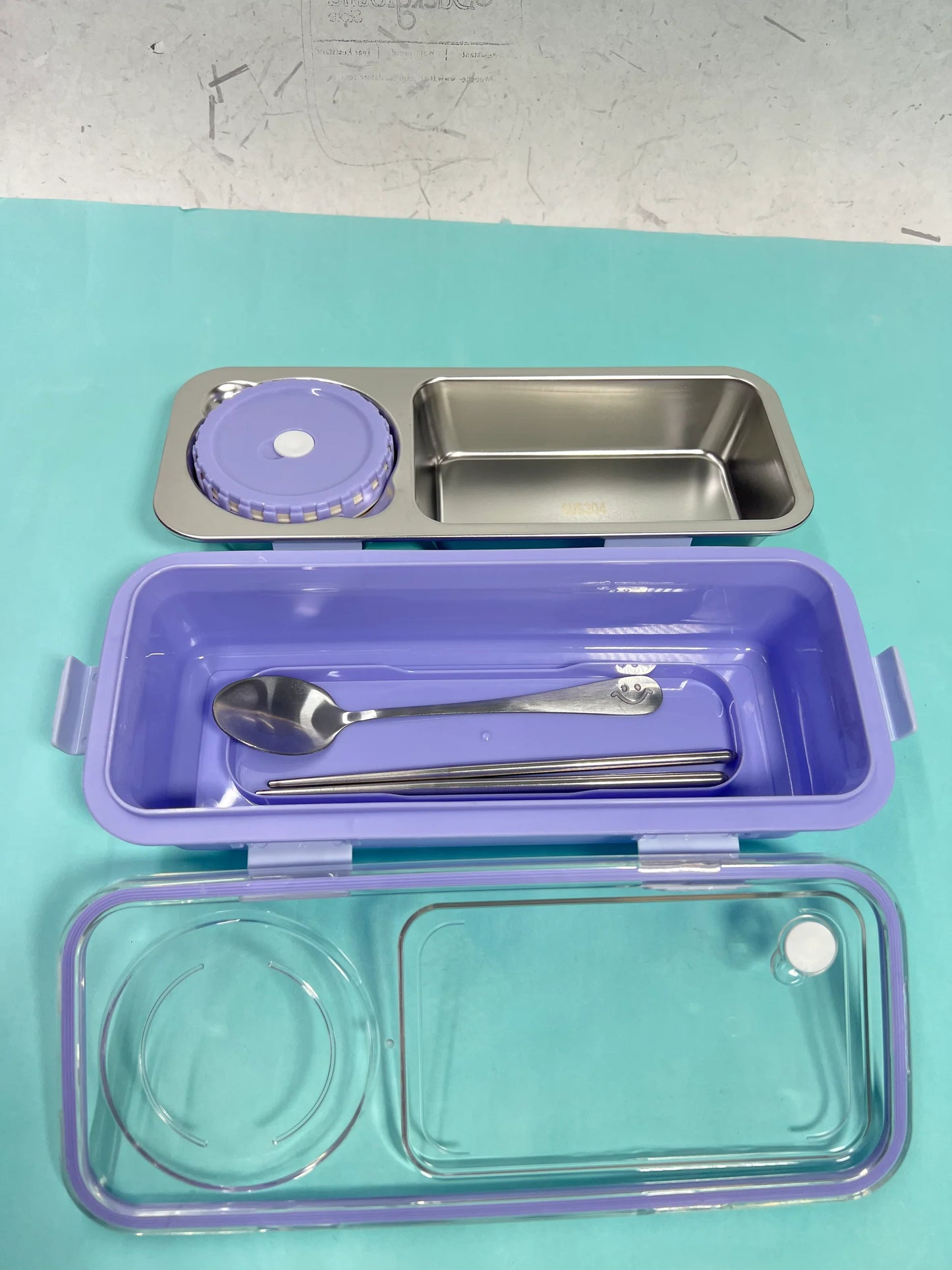 New 2-Grid Compartment Bento Lunchbox – A Trending & Must-Have Choice for Adults & Kids!