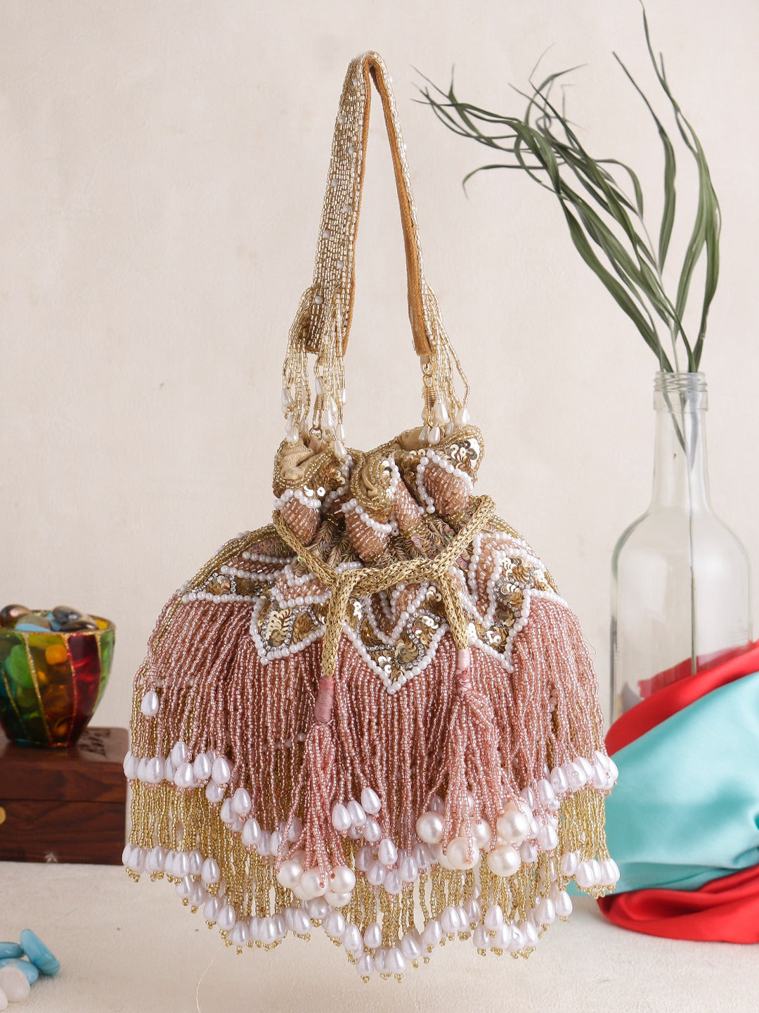 Exquisite Jhallar Potli Bag: A Touch of Elegance