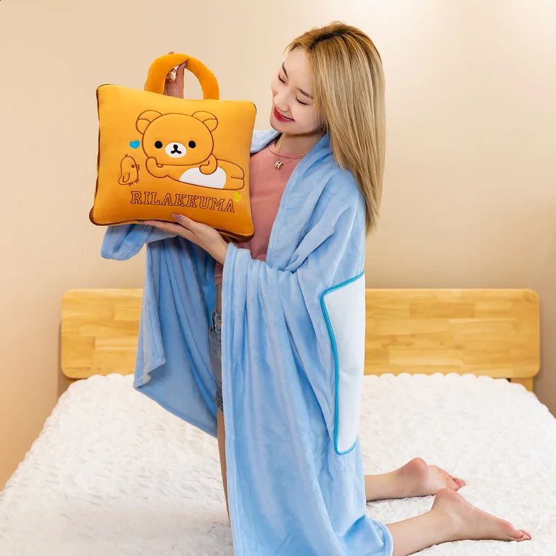 3-in-1 Multifunctional Pillow Blanket: Cozy Comfort for Travel, Home& Car For Kids
