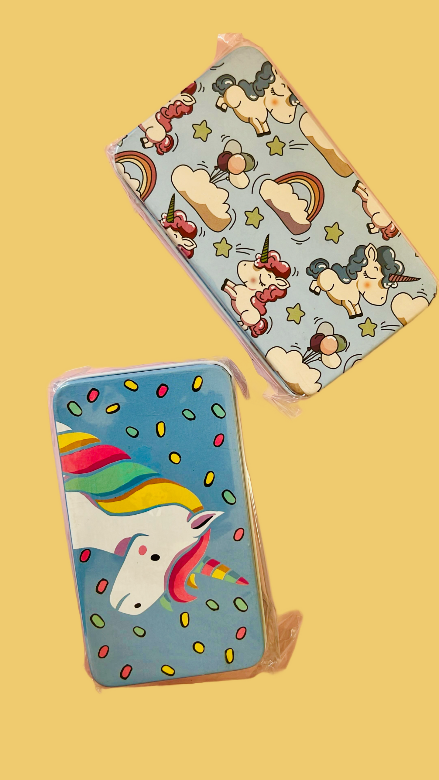 Unicorn Small Rectangular Steel Tin Box – Cute and Functional