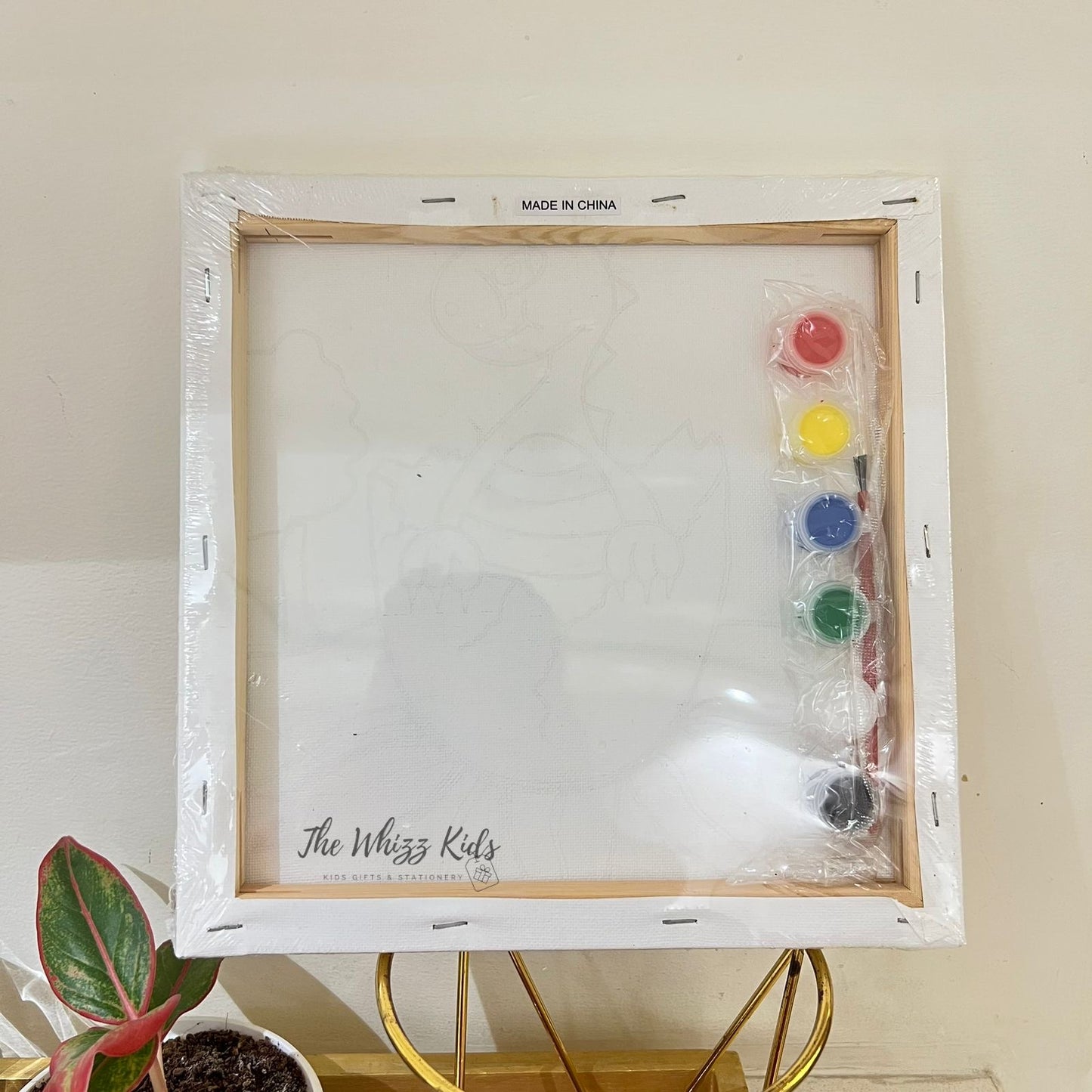 Canvas Painting Kit for Kids & Beginners – 25x25 cm with Paint & Brush | DIY Art Activity India