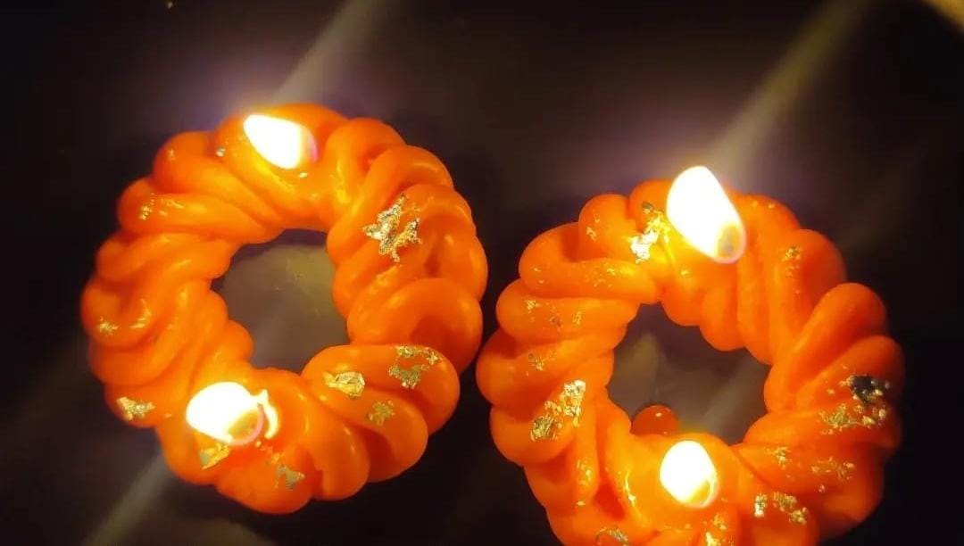 Diwali Special Imarti Candles (2 pcs)