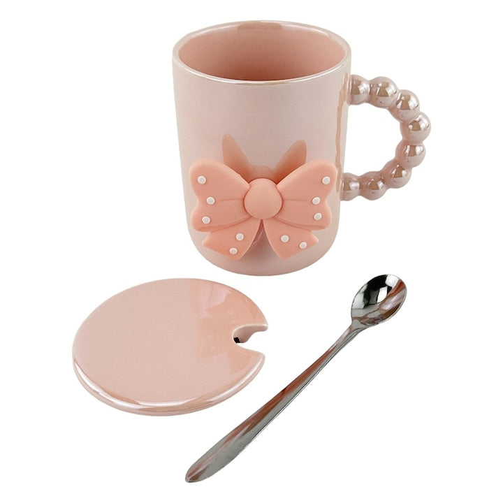 Bubble Bow Ceramic Mug with Glossy Effect