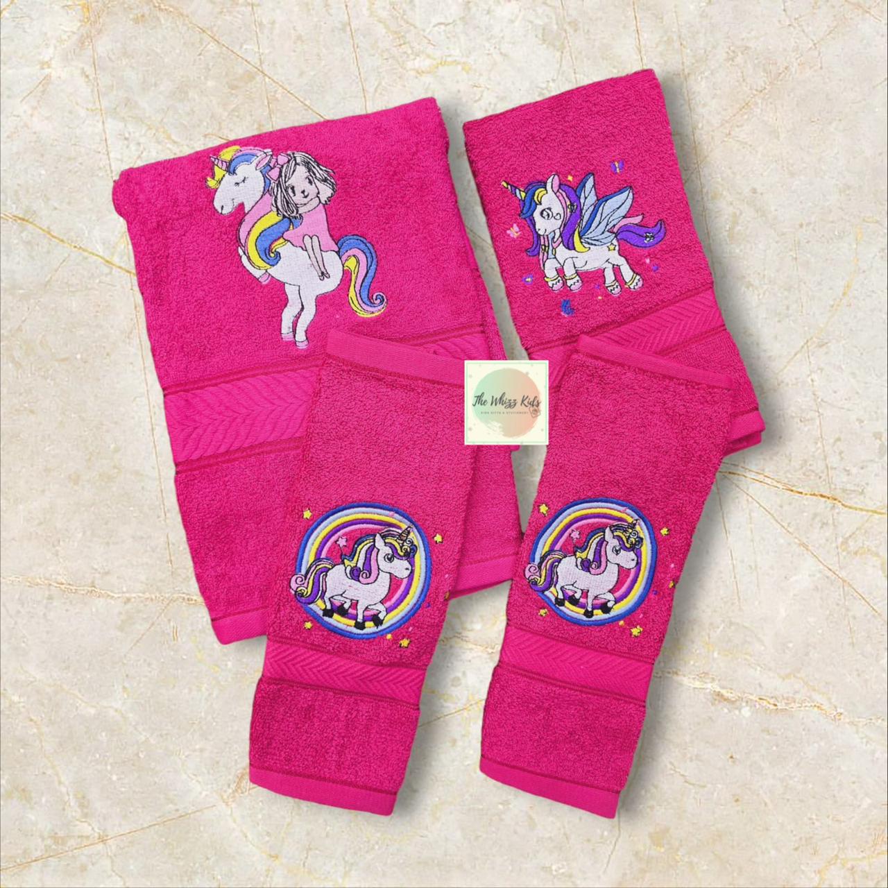 Personalised 100% Cotton Embroidered Towel Sets