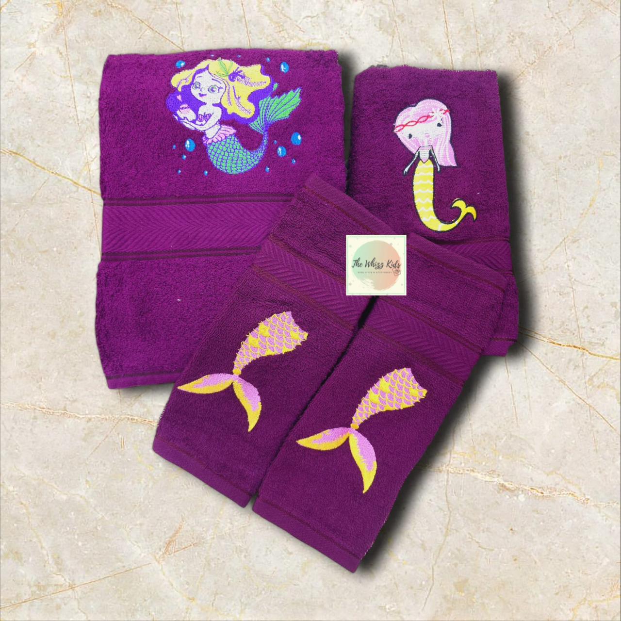 Personalised 100% Cotton Embroidered Towel Sets