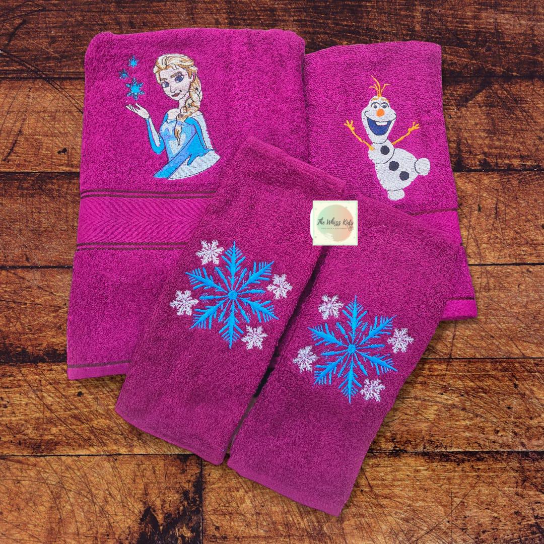 Personalised 100% Cotton Embroidered Towel Sets