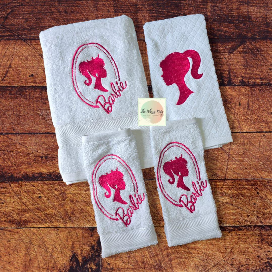 Personalised 100% Cotton Embroidered Towel Sets