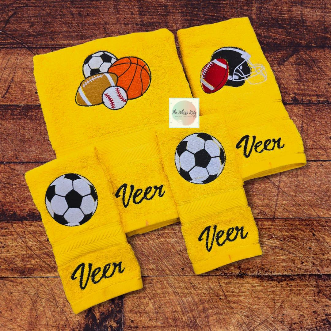 Personalised 100% Cotton Embroidered Towel Sets