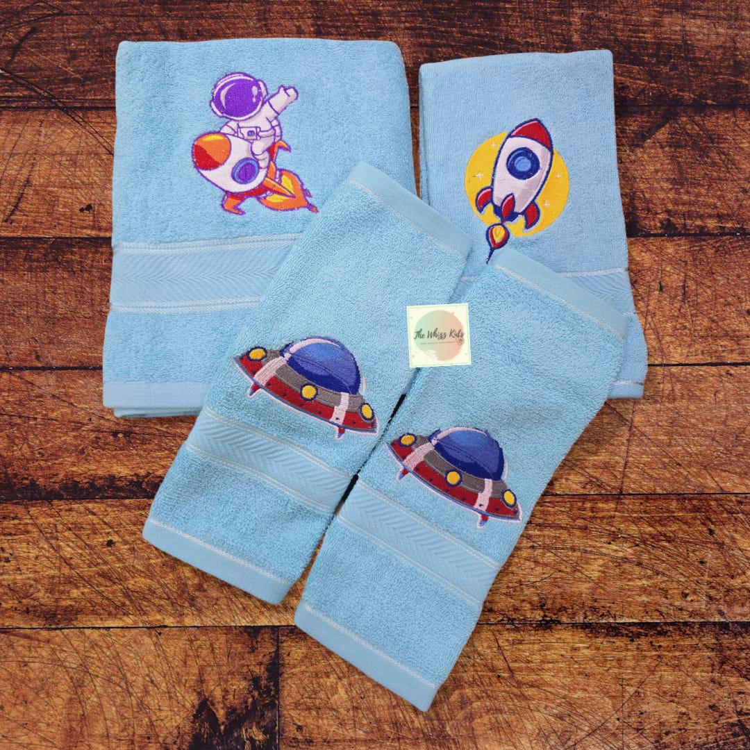 Personalised 100% Cotton Embroidered Towel Sets