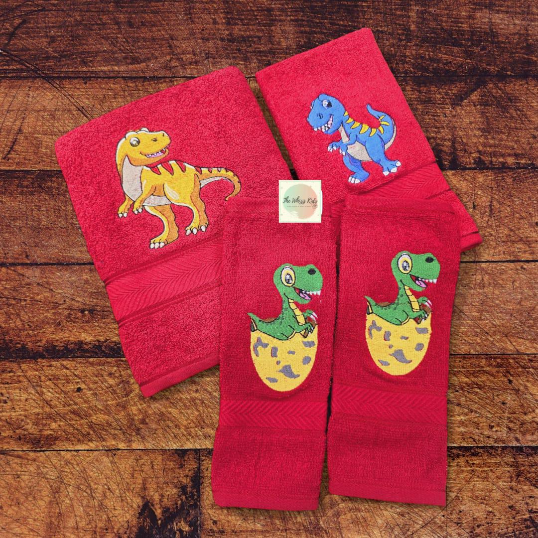 Personalised 100% Cotton Embroidered Towel Sets