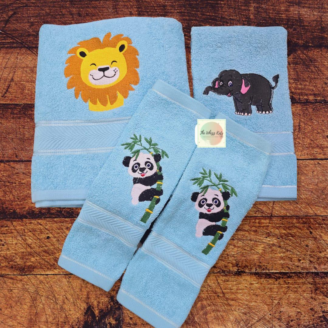 Personalised 100% Cotton Embroidered Towel Sets