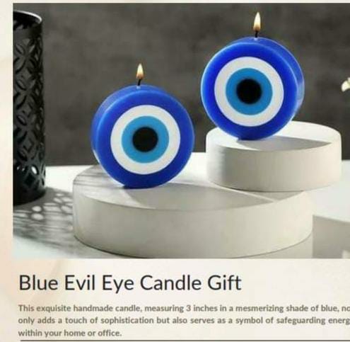 Quirky Evil-eye Candle