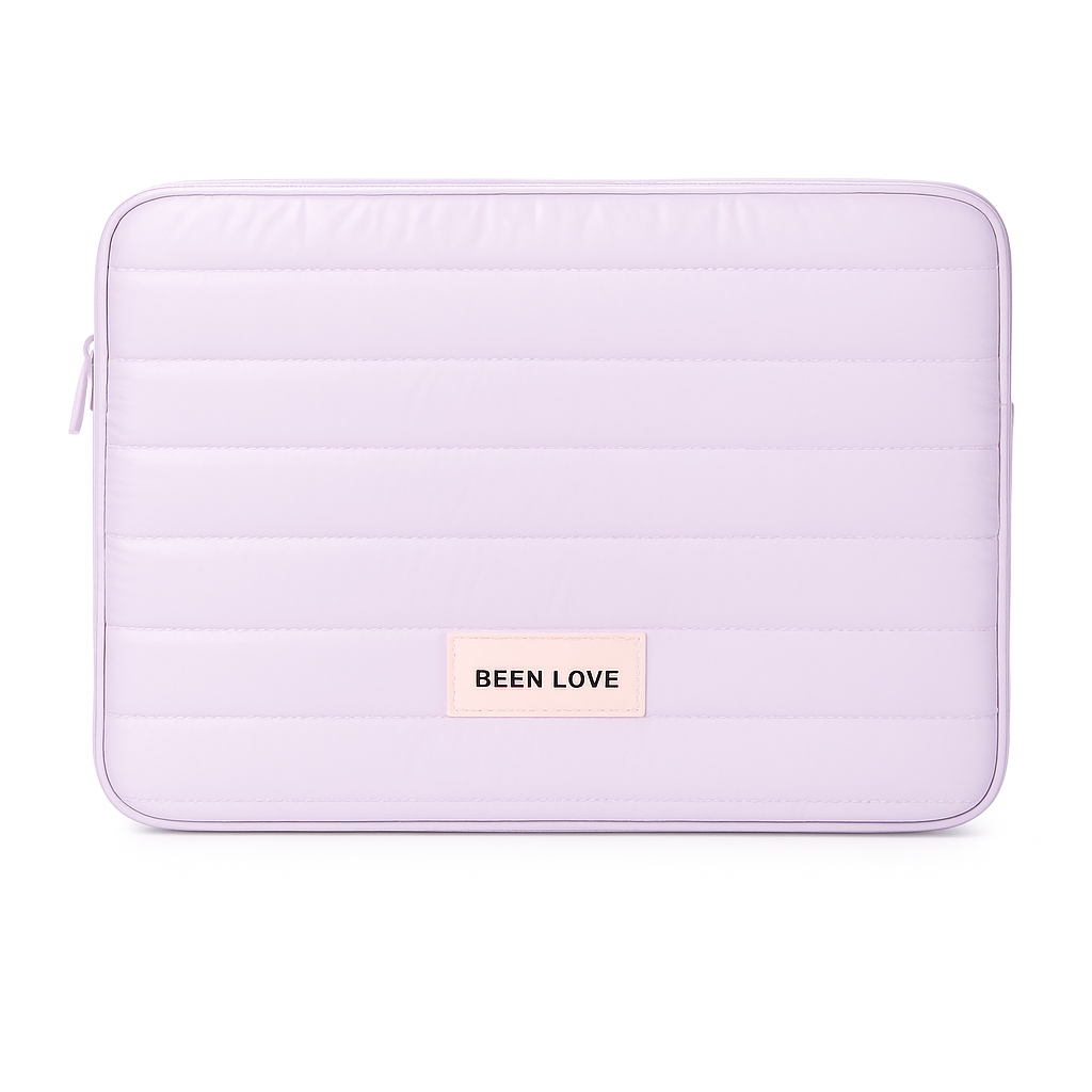 Quirky & Classy Puffy Laptop / Tablet Sleeve | Waterproof Padded Laptop Cover for 13.3 & 14 Inch Devices